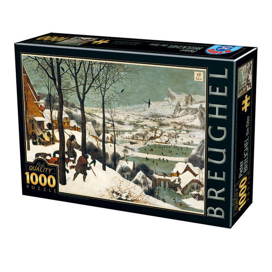 Dtoys - Pieter Brueghel the Elder - Hunters in the Snow - 1000 Piece Jigsaw Puzzle
