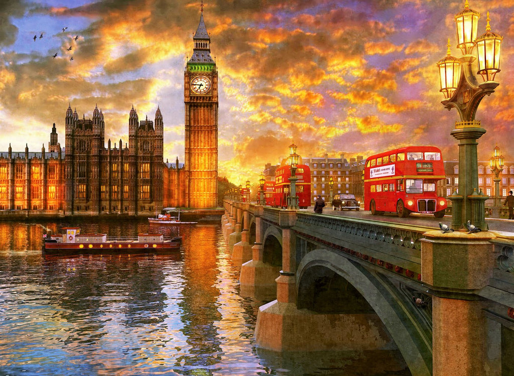 Westminster Sunset by Davison Dominic – 1000 Piece Jigsaw Puzzle (Anatolian)
