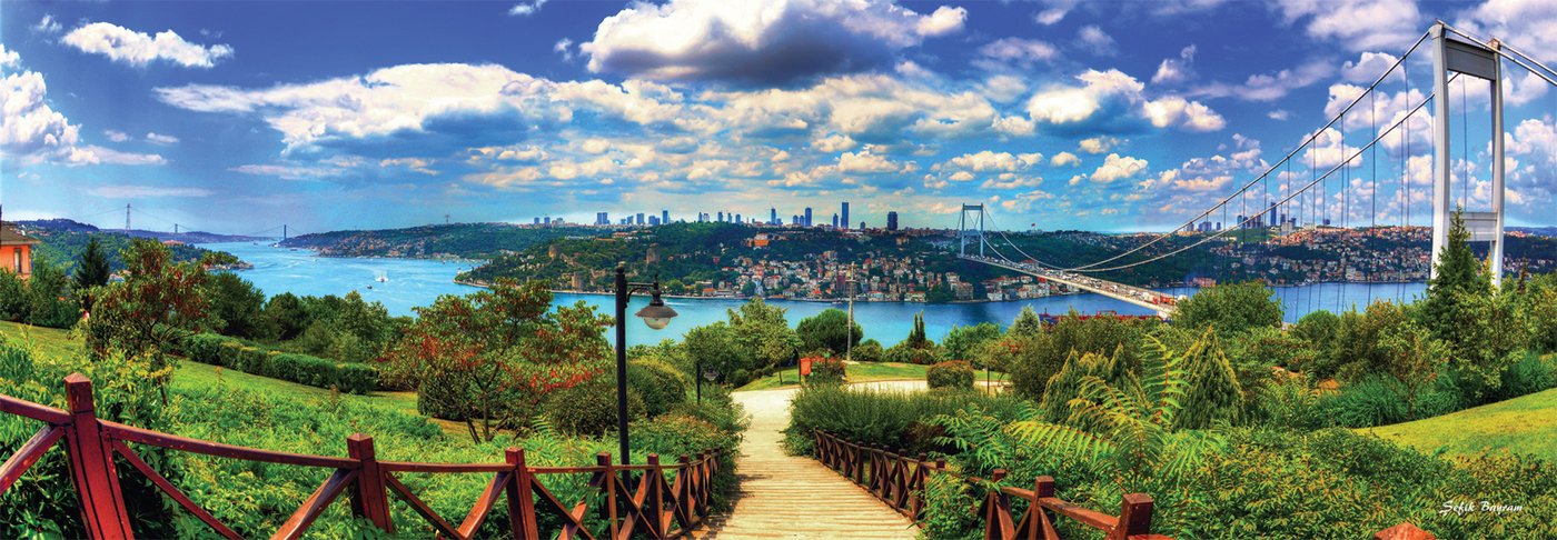 Bosphorus from Otagtepe – 1000 Piece Jigsaw Puzzle (Anatolian)