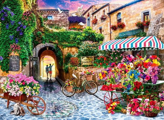 Anatolian - The Flower Market - 1000 Piece Jigsaw Puzzle