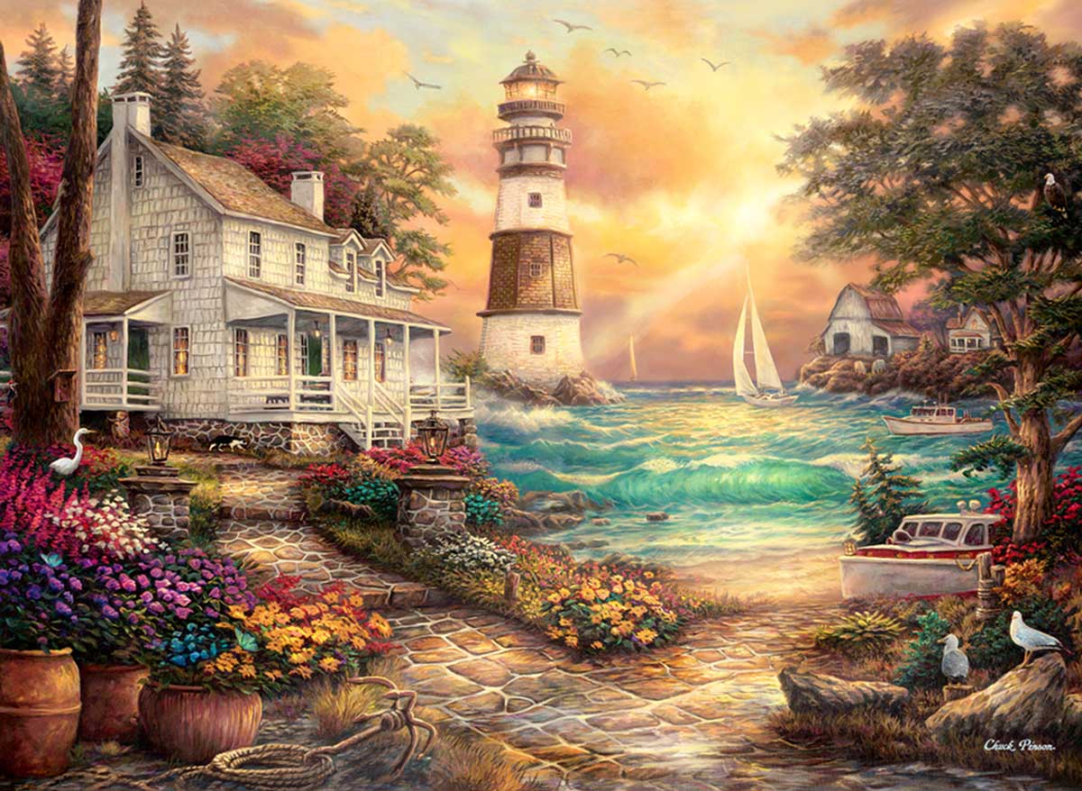 Anatolian - Cottage by the Sea - 1000 Piece Jigsaw Puzzle
