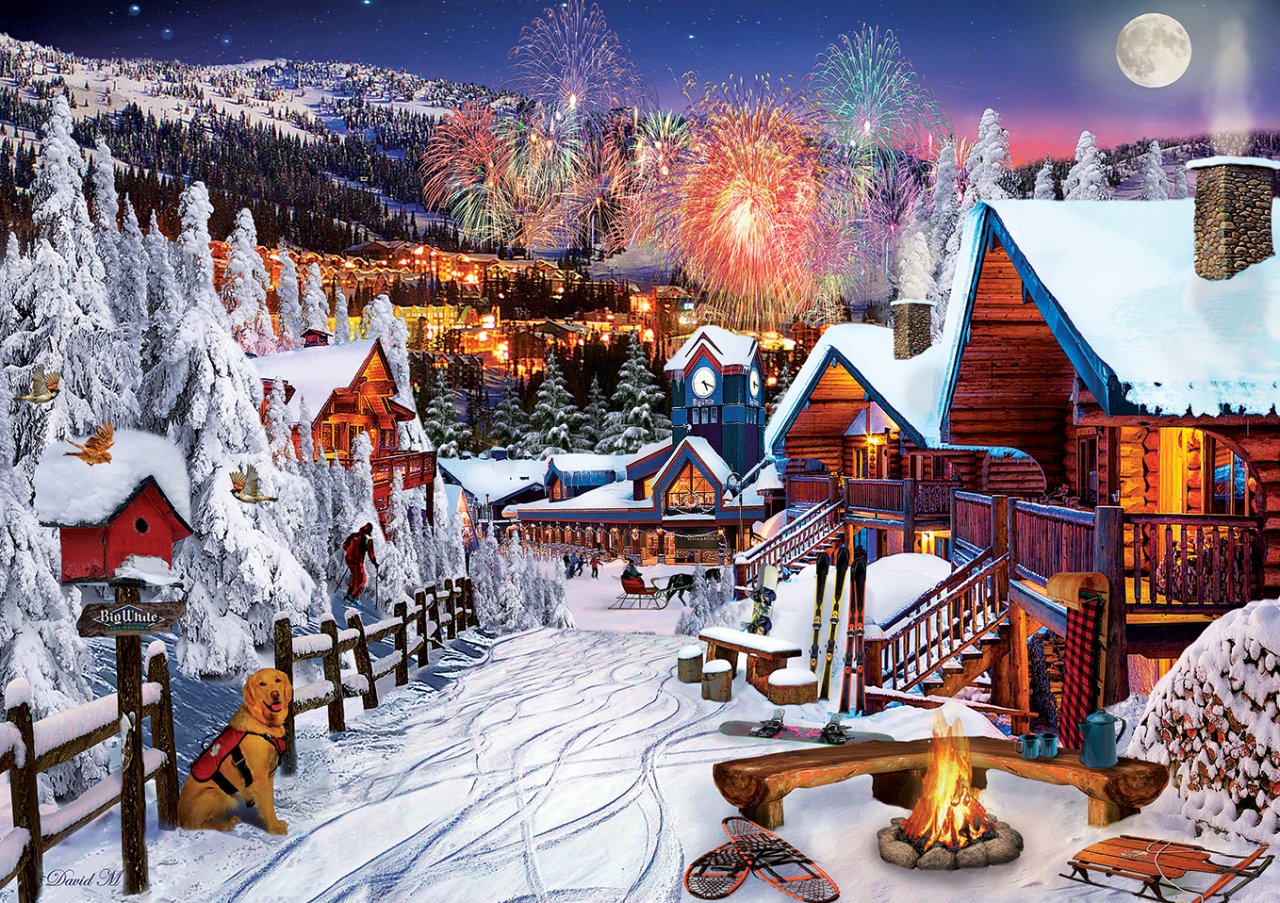 Winter Fun – 1000 Piece Jigsaw Puzzle (Art Puzzle)