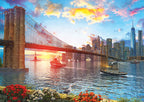 Sunset in New York – 1000 Piece Jigsaw Puzzle (Art Puzzle)