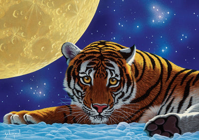 Moon Tiger – 500 Piece Jigsaw Puzzle (Art Puzzle)