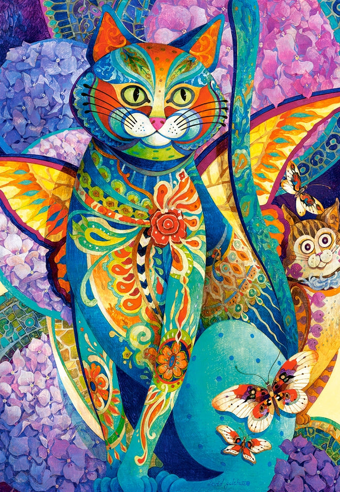 Feline Fiesta by David Galchutt – 1500 Piece Jigsaw Puzzle (Castorland)