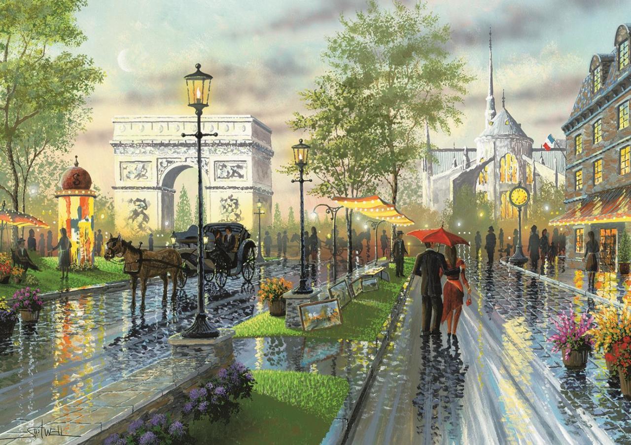 Spring Walk, Paris 1000 piece jigsaw puzzle