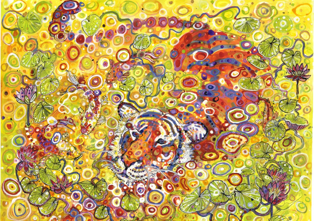 Swimming Tiger – 1500 Piece Jigsaw Puzzle (Grafika)