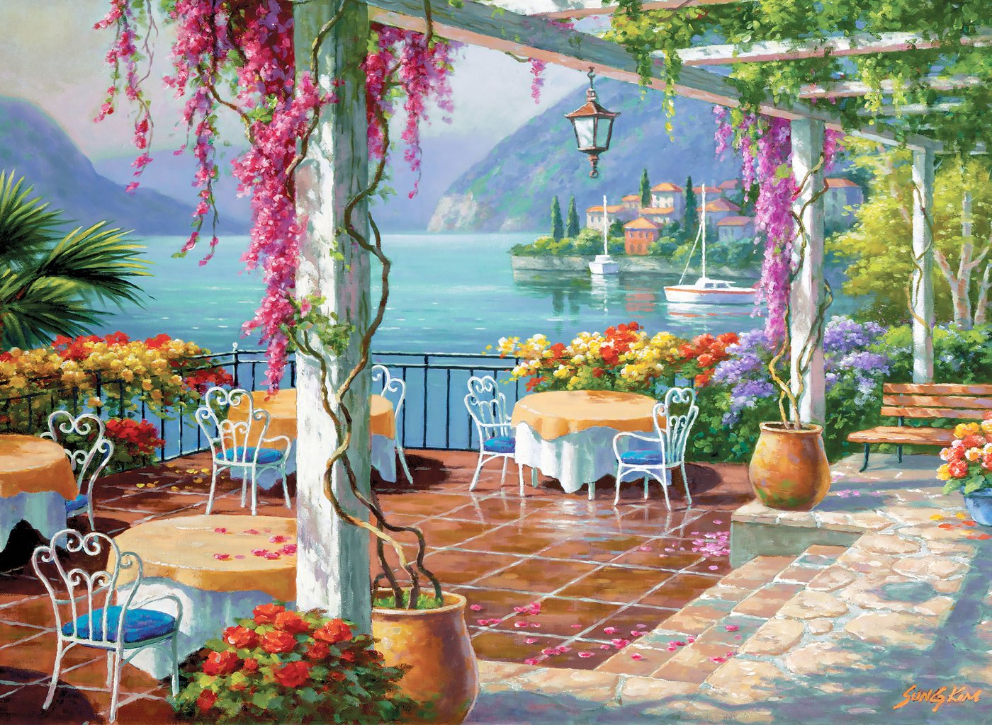 Wisteria Terrace – 500 Piece Jigsaw Puzzle (Anatolian)
