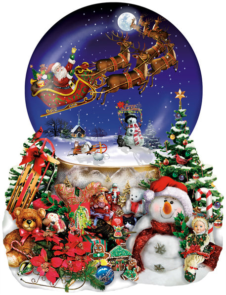 Santa's Snowy Ride by Lori Schory – 1000 Piece Jigsaw Puzzle (SunsOut)