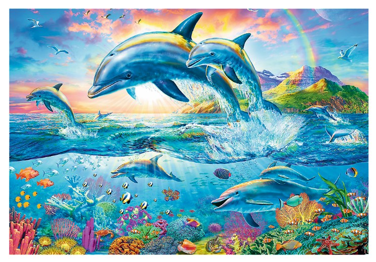 Trefl - Dolphin Family - 1500 Piece Jigsaw Puzzle