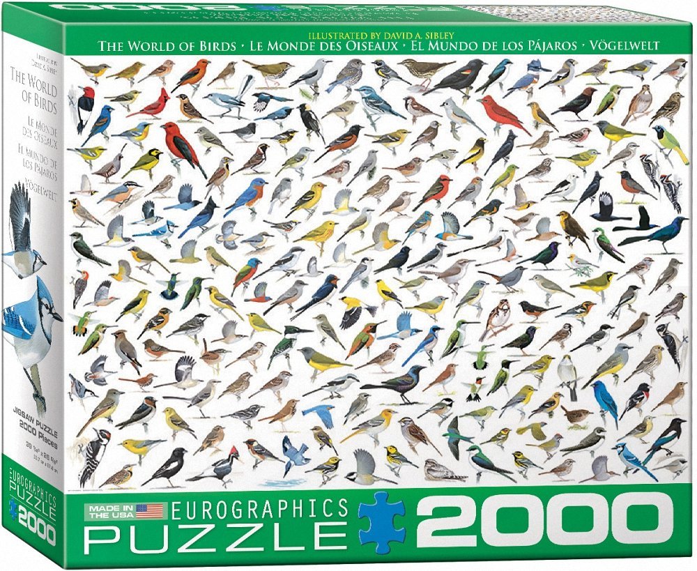 The World of Birds – 2000 Piece Jigsaw Puzzle (Eurographics) - Completed Puzzle