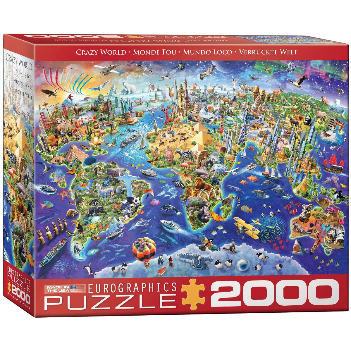 Crazy World – 2000 Piece Jigsaw Puzzle (Eurographics)