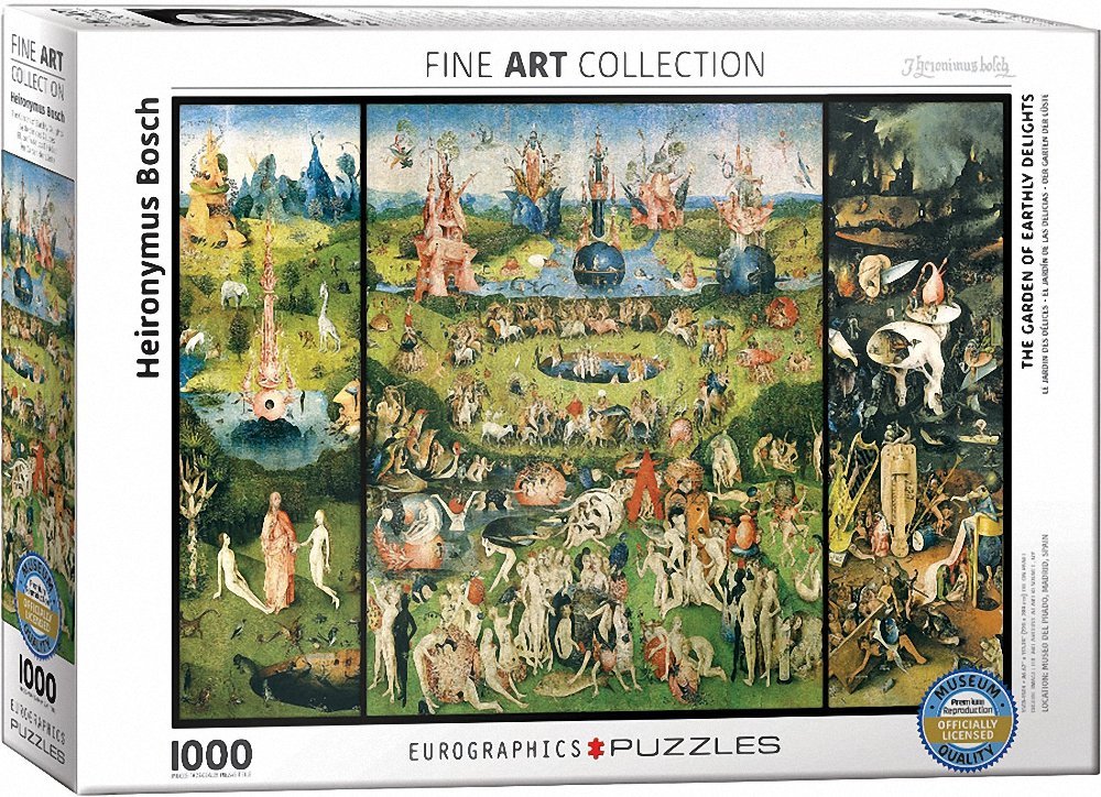 The Garden of Earthly Delights by Heironymus Bosch – 1000 Piece Jigsaw Puzzle (Eurographics)