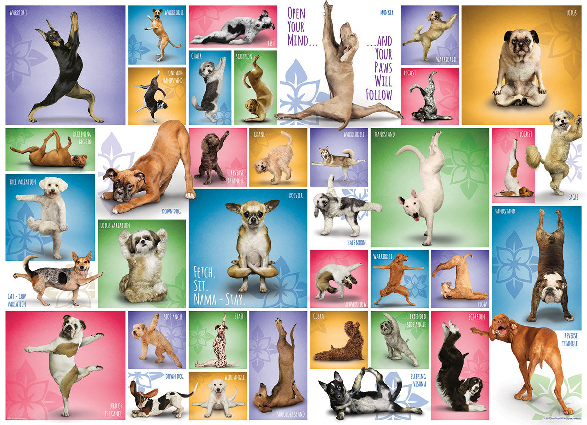 Yoga Dogs – 1000 Piece Jigsaw Puzzle (Eurographics)