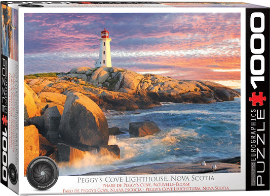 Eurographics - Peggy's Cove Lighthouse. Nova Scotia - 1000 Piece Jigsaw Puzzle