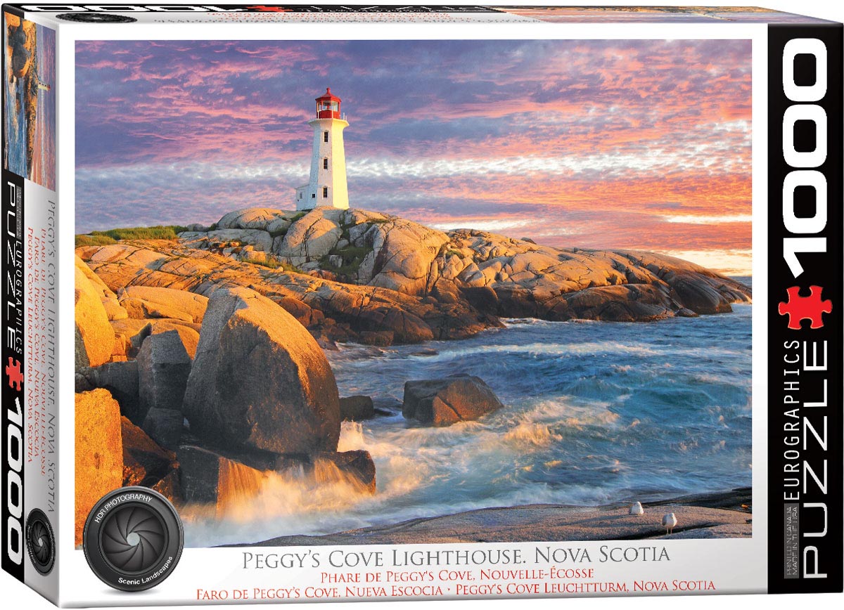 Peggy's Cove Lighthouse. Nova Scotia – 1000 Piece Jigsaw Puzzle (Eurographics)