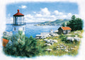 Lantern on the Shore – 500 Piece Jigsaw Puzzle (Art Puzzle)