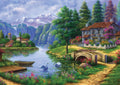 Village By Lake – 1500 Piece Jigsaw Puzzle (Art Puzzle)