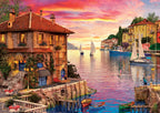 The Mediterranean Harbour – 1500 Piece Jigsaw Puzzle (Art Puzzle)