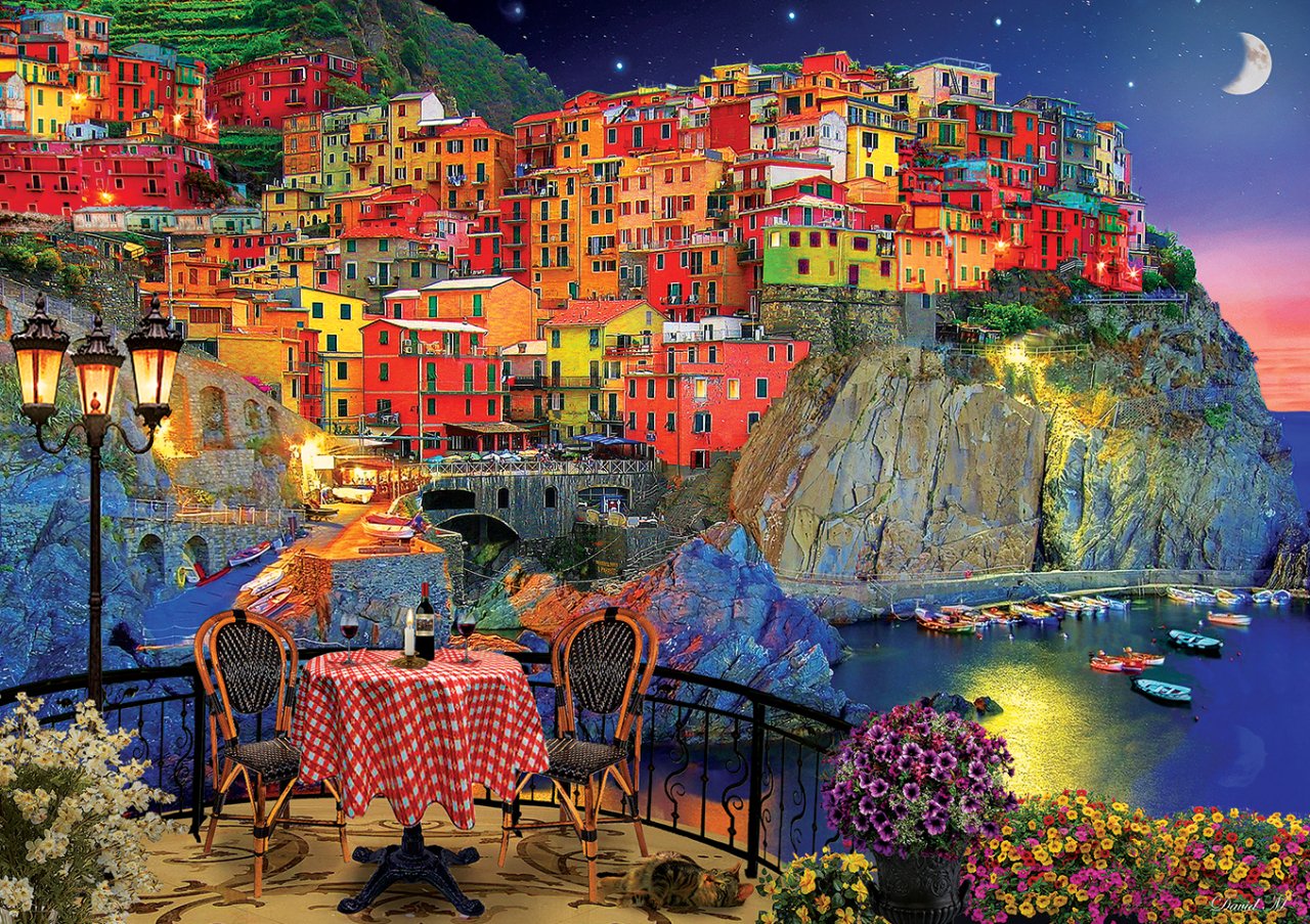 Art Puzzle - Cinque Terre - Italy - 1500 Piece Jigsaw Puzzle