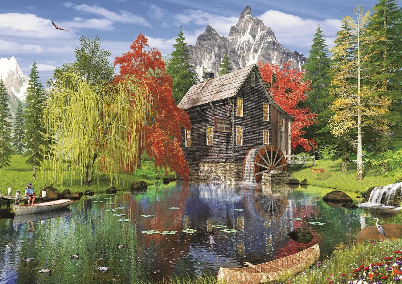 Near the Mill – 1500 Piece Jigsaw Puzzle (Art Puzzle)