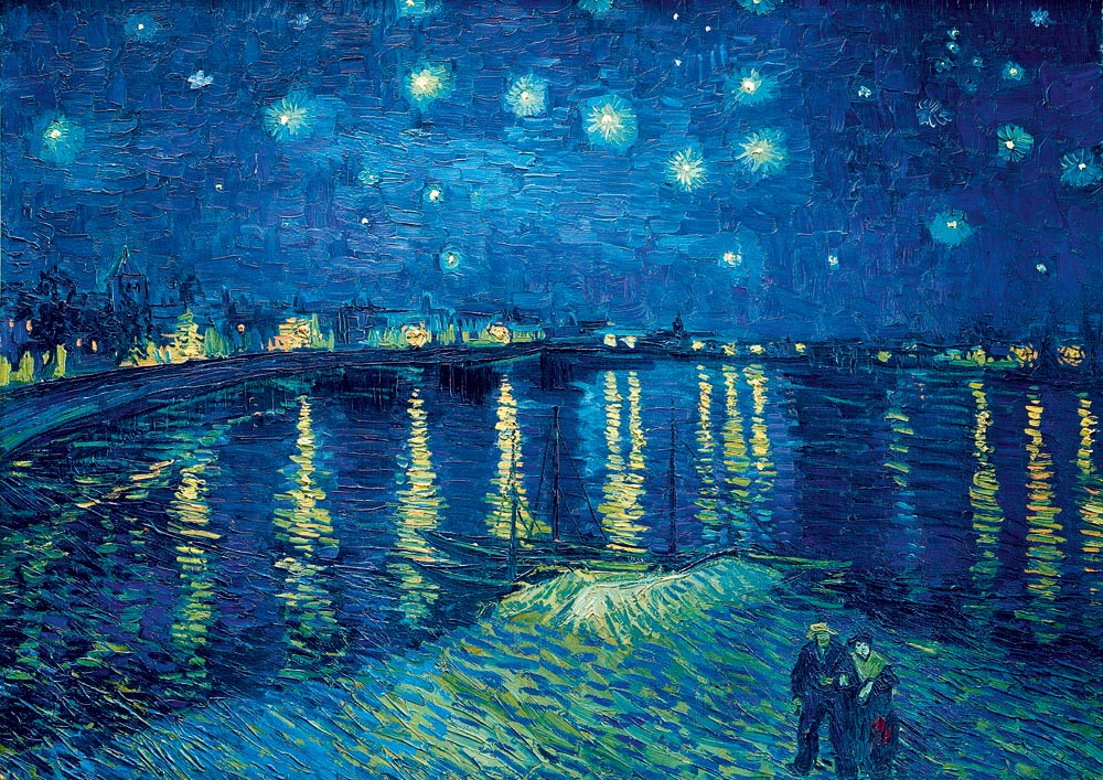 Bluebird Puzzle - Vincent Van Gogh - Starry Night over the Rhône, 1888 - 1000 Piece Jigsaw Puzzle
