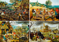 The Four Seasons by Pieter Brueghel the Younger – 1000 Piece Jigsaw Puzzle (Bluebird Puzzle)