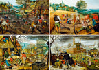 The Four Seasons by Pieter Brueghel the Younger – 1000 Piece Jigsaw Puzzle (Bluebird Puzzle)