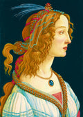 Idealized Portrait of a Lady, 1480 by Sandro Botticelli – 1000 Piece Jigsaw Puzzle (Bluebird Puzzle)