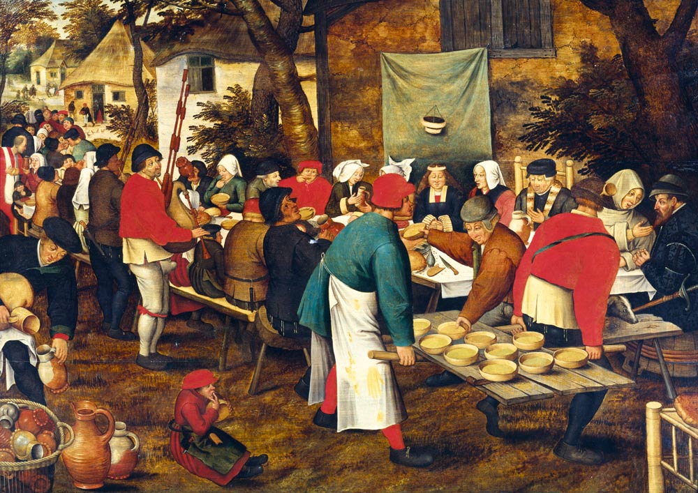 Bluebird Puzzle - Pieter Brueghel the Younger - Peasant Wedding Feast - 1000 Piece Jigsaw Puzzle
