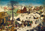 The Census at Bethlehem, 1566 by Pieter Bruegel the Elder – 1000 Piece Jigsaw Puzzle (Bluebird)