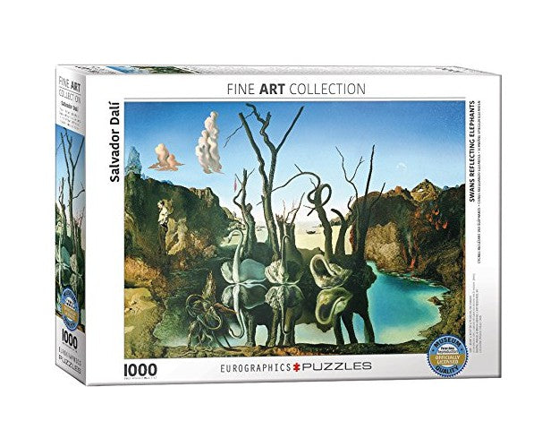 Eurographics - Swans Reflecting Elephants by Salvador Dalí - 1000 piece jigsaw puzzle