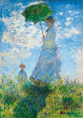 Woman with a Parasol - Madame Monet and Her Son by Claude Monet – 1000 Piece Jigsaw Puzzle (Bluebird Puzzle)