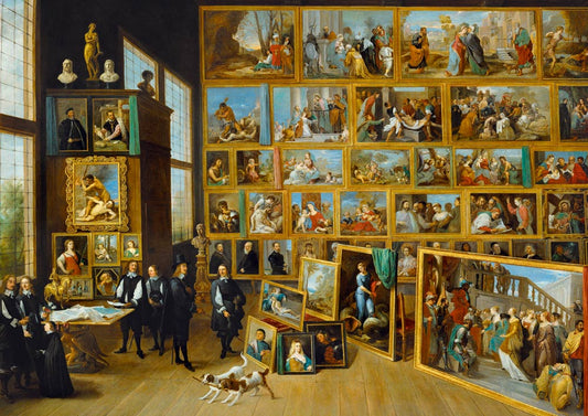 Bluebird - David Teniers the Younger - The Art Collection of Archduke Leopold Wilhelm in Brussels, 1652 - 1000 Piece Jigsaw Puzzle