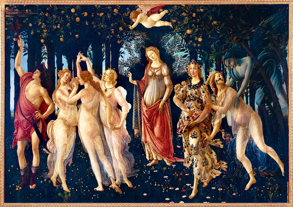 La Primavera (Spring), 1482 by Botticelli – 1000 Piece Jigsaw Puzzle (Bluebird)