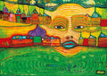 Irinaland over the Balkans, 1969 by Hundertwasser – 1000 Piece Jigsaw Puzzle (Bluebird Puzzle)