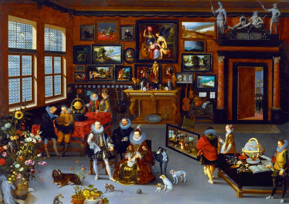 Bluebird Puzzle - Hieronymus Francken Iicirca - The Archdukes Albert and Isabella Visiting a Collector's Cabinet, 1623 - 1000 Piece Jigsaw Puzzle