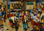 The Tax-collector's Office, 1615 by Pieter Brueghel the Younger – 1000 Piece Jigsaw Puzzle (Bluebird)
