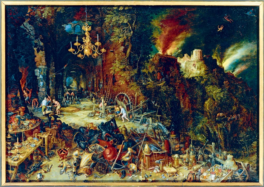 Allegory of Fire, 1608 by Jan Brueghel the Elder – 1000 Piece Jigsaw Puzzle (Bluebird Puzzle)