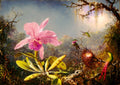 Cattleya Orchid and Three Hummingbirds, 1871 by Martin Johnson Heade – 1000 Piece Jigsaw Puzzle (Bluebird Puzzle)