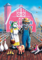 Cat Farm – 260 Piece Jigsaw Puzzle (Art Puzzle)