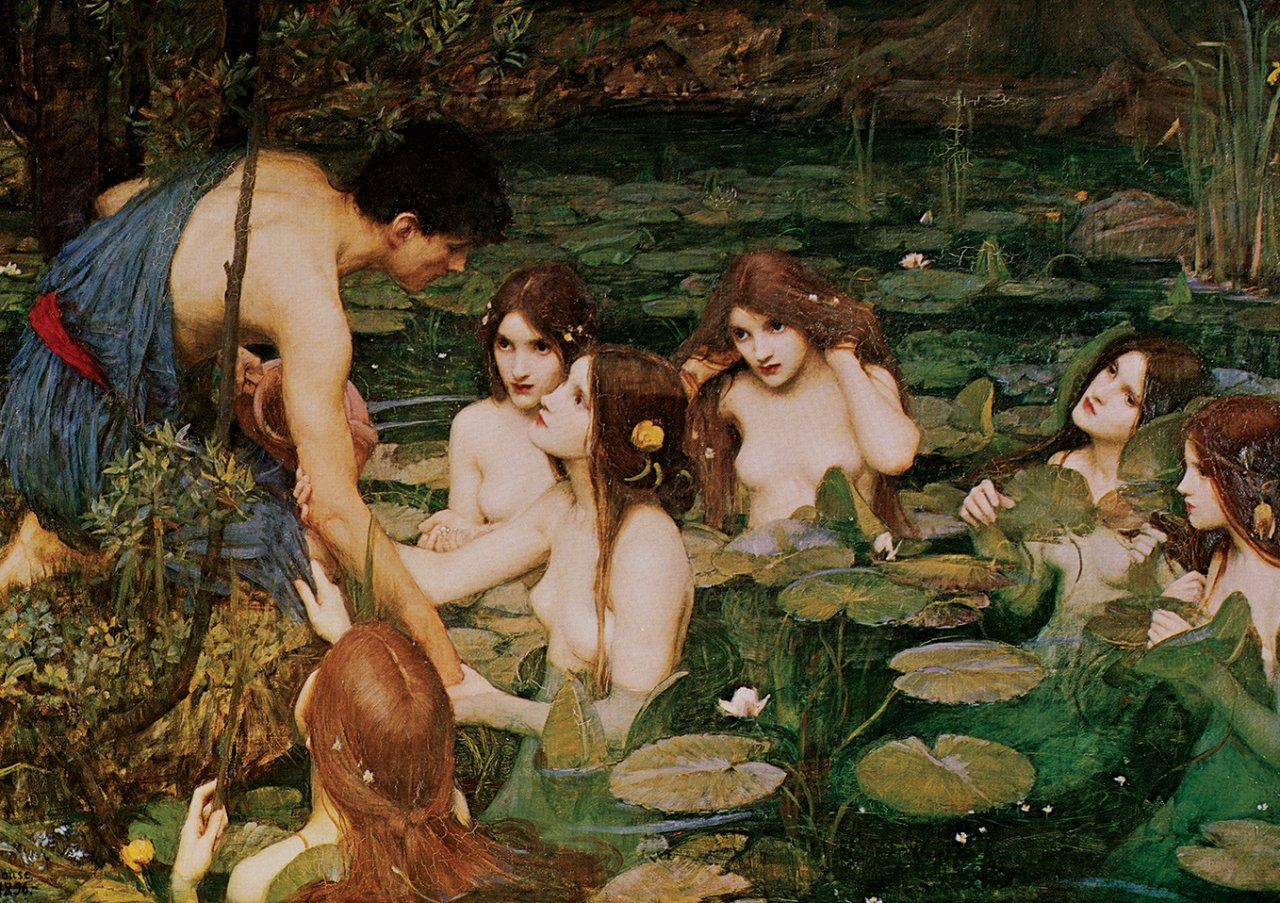 Art Puzzle - Hylas And The Nymphs, 1896 - 1500 Piece Jigsaw Puzzle