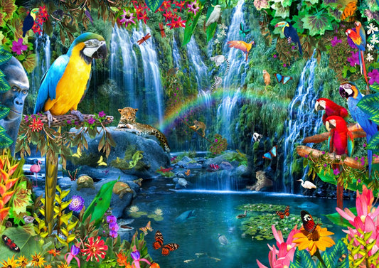 Bluebird Puzzle - Parrot Tropics - 3000 Piece Jigsaw Puzzle
