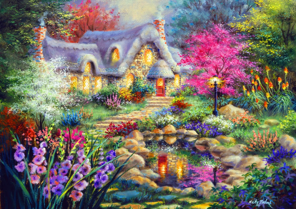 Cottage Pond – 1500 Piece Jigsaw Puzzle (Bluebird Puzzle)