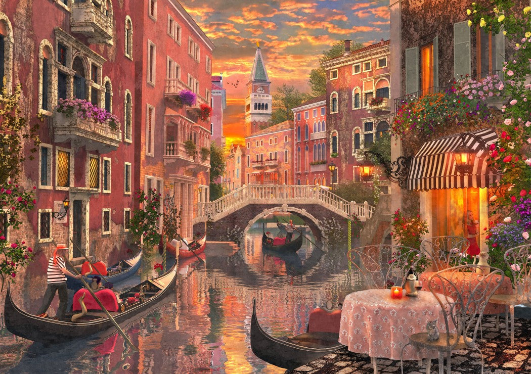 Bluebird Puzzle - An Evening Sunset in Venice - 1500 Piece Jigsaw Puzzle