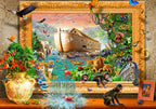 Noah's Ark Framed – 1500 Piece Jigsaw Puzzle (Bluebird Puzzle)