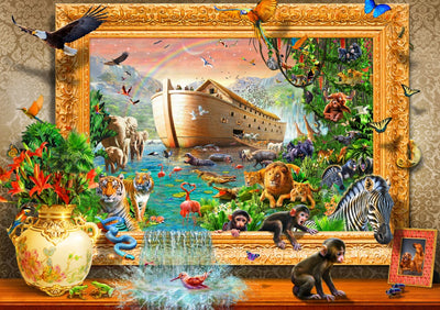 Noah's Ark Framed – 1500 Piece Jigsaw Puzzle (Bluebird Puzzle)