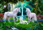 Rainbow Unicorn Family – 1000 Piece Jigsaw Puzzle (Bluebird Puzzle)