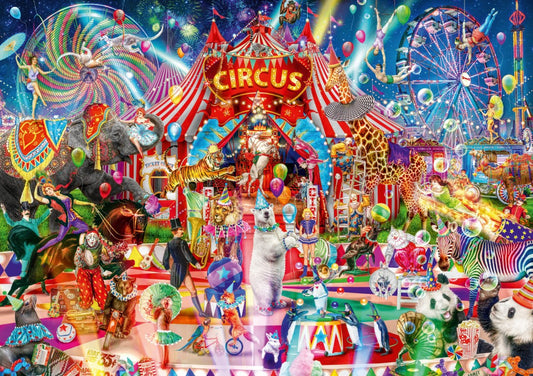 Bluebird Puzzle - A Night at the Circus - 1000 Piece Jigsaw Puzzle