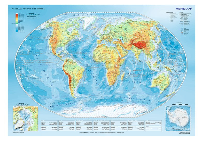 Trefl - Physical Map of the World - 1000 piece jigsaw puzzle